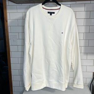 VINTAGE TOMMY HILFIGER SWEATSHIRT CLASSIC Y2K IN WHITE XL